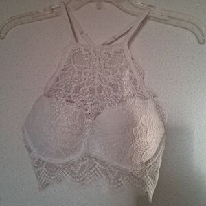 Pink Victoria's Secret Lace Push-up Bra  Racer Back Size S Pre-owned